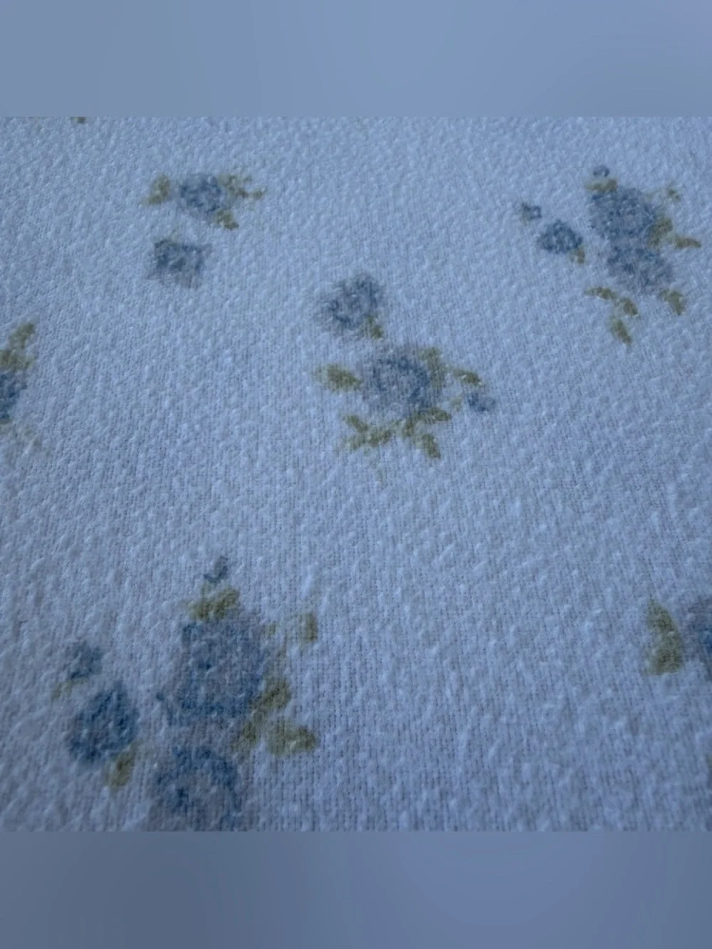 Simply Shabby Chic Misty Rose Flannel Flat Sheet F/Q Cottage Farmhouse HTF